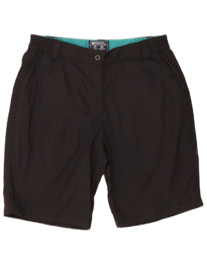 Pantalones cortos chinos para mujer Mountain Warehouse UK 10 Small W28 Poliéster negro