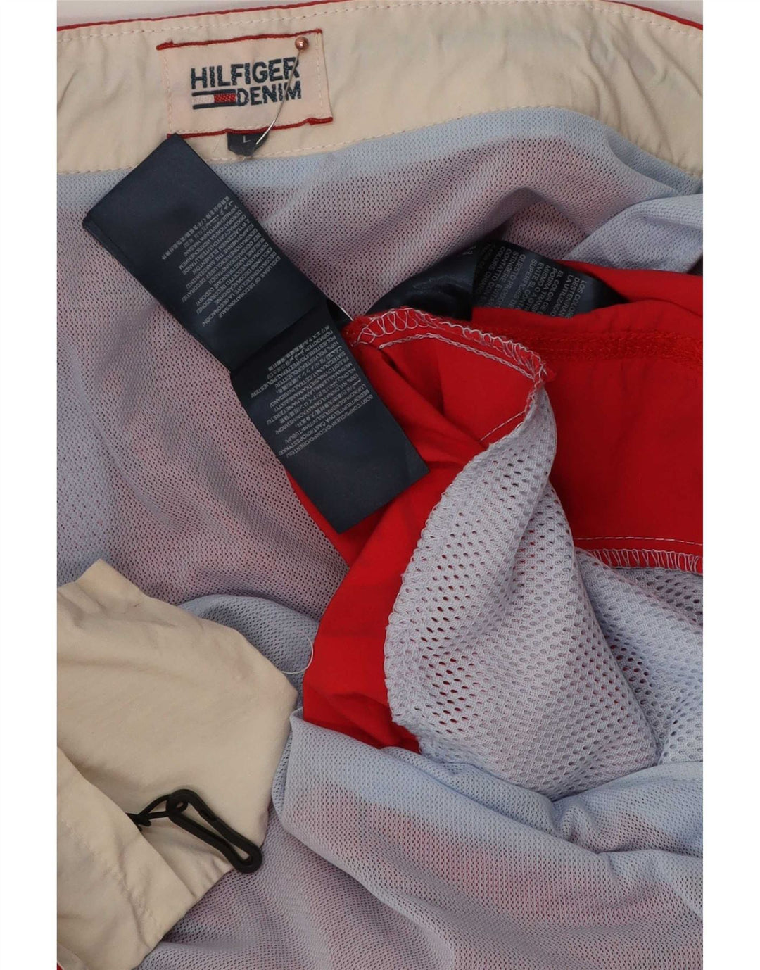 Tommy Hilfiger Shorts De Baño Gráficos Para Hombre Poliéster Rojo Grande