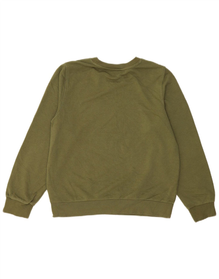 Marks & Spencer Sudadera para mujer Jumper UK 12 Medium Khaki Cotton