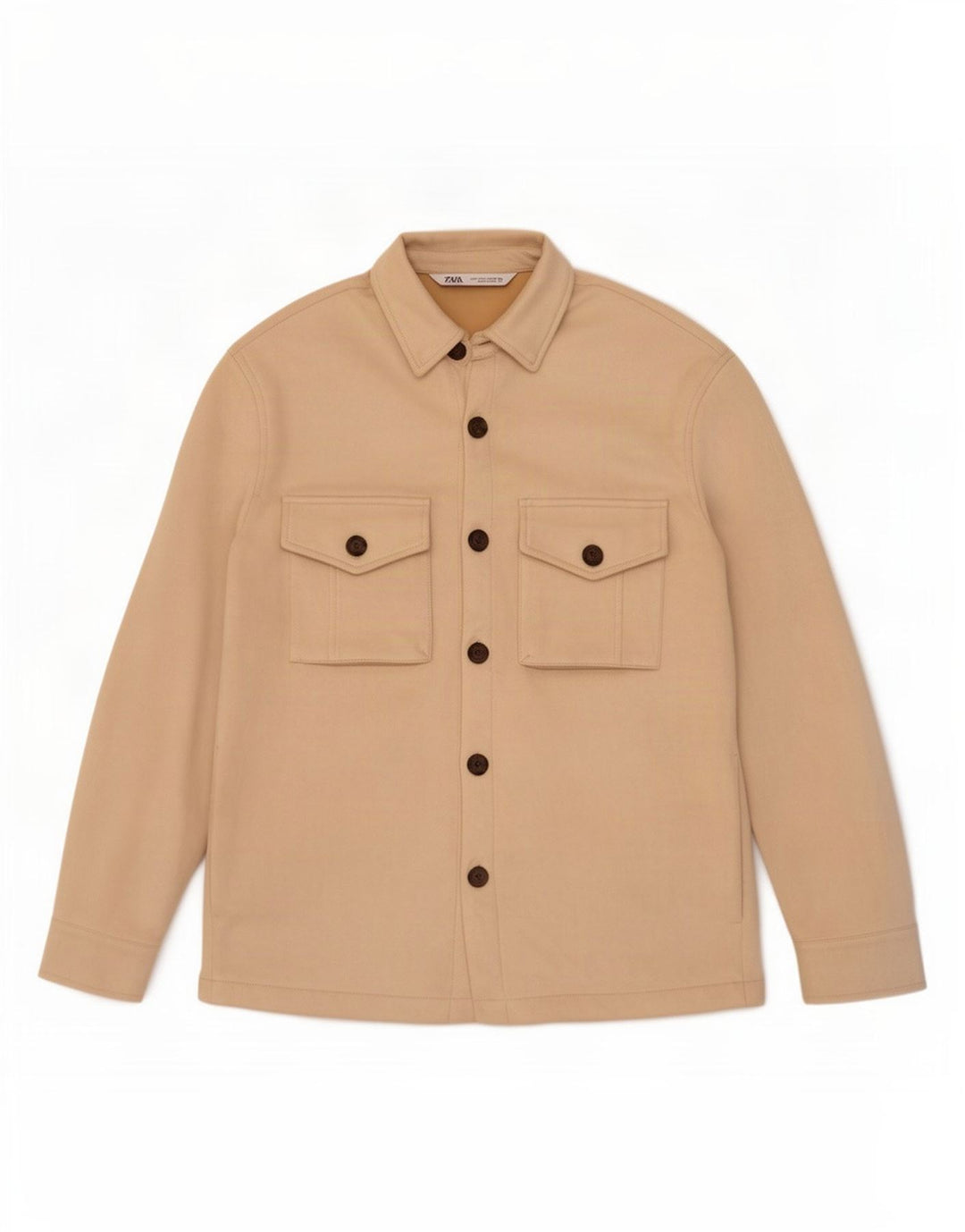 Zara Mens Bomber Jacket UK 36 Small Off White Poliéster