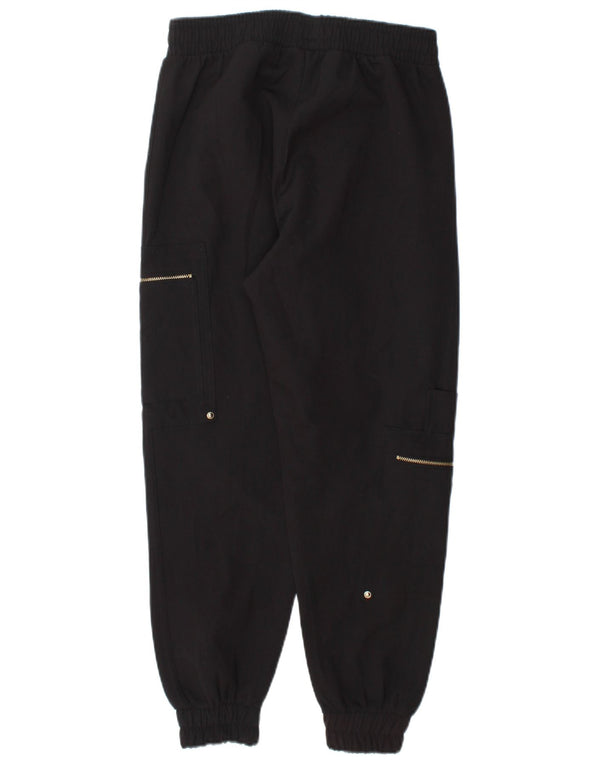 Zara Mujer Pantalones Joggers Cargo XS W24 L27 Negro