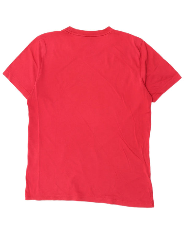 Adidas - Camiseta gráfica para hombre, parte superior de algodón burdeos mediano