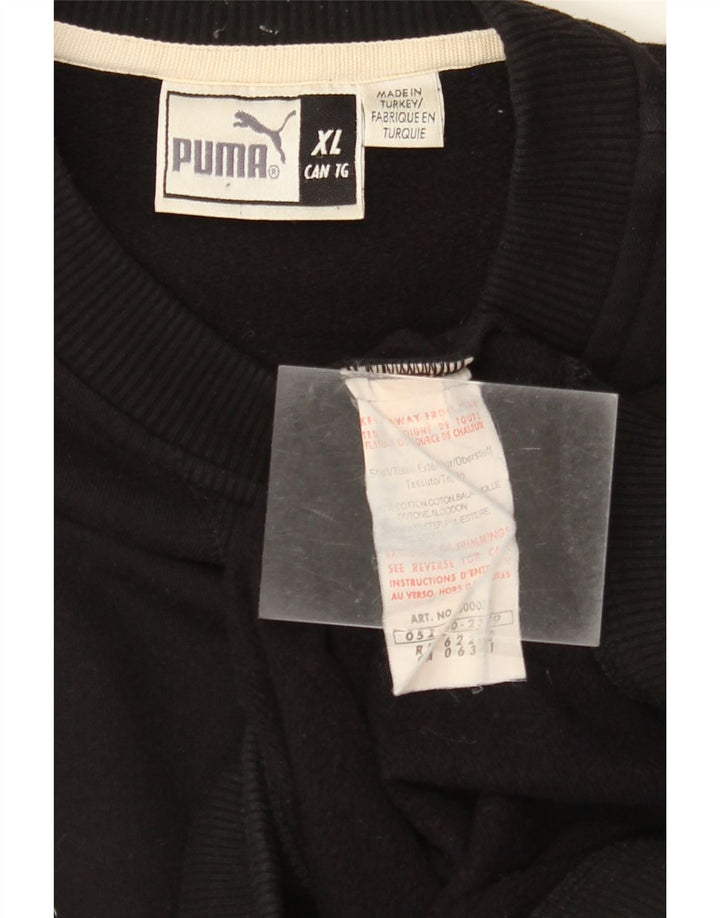 PUMA Sudadera Jumper XL Negro Algodón para Hombre