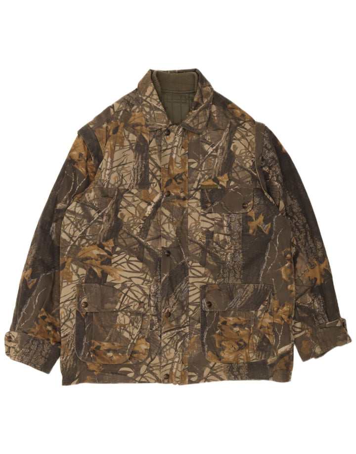 Univers Chaqueta utilitaria para hombre IT 50 Camuflaje verde grande
