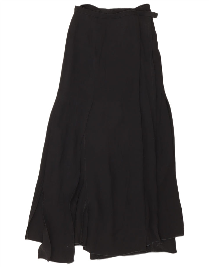 Gianfranco Ferre Falda larga cruzada para mujer IT 42 Medium W28 Viscosa negra