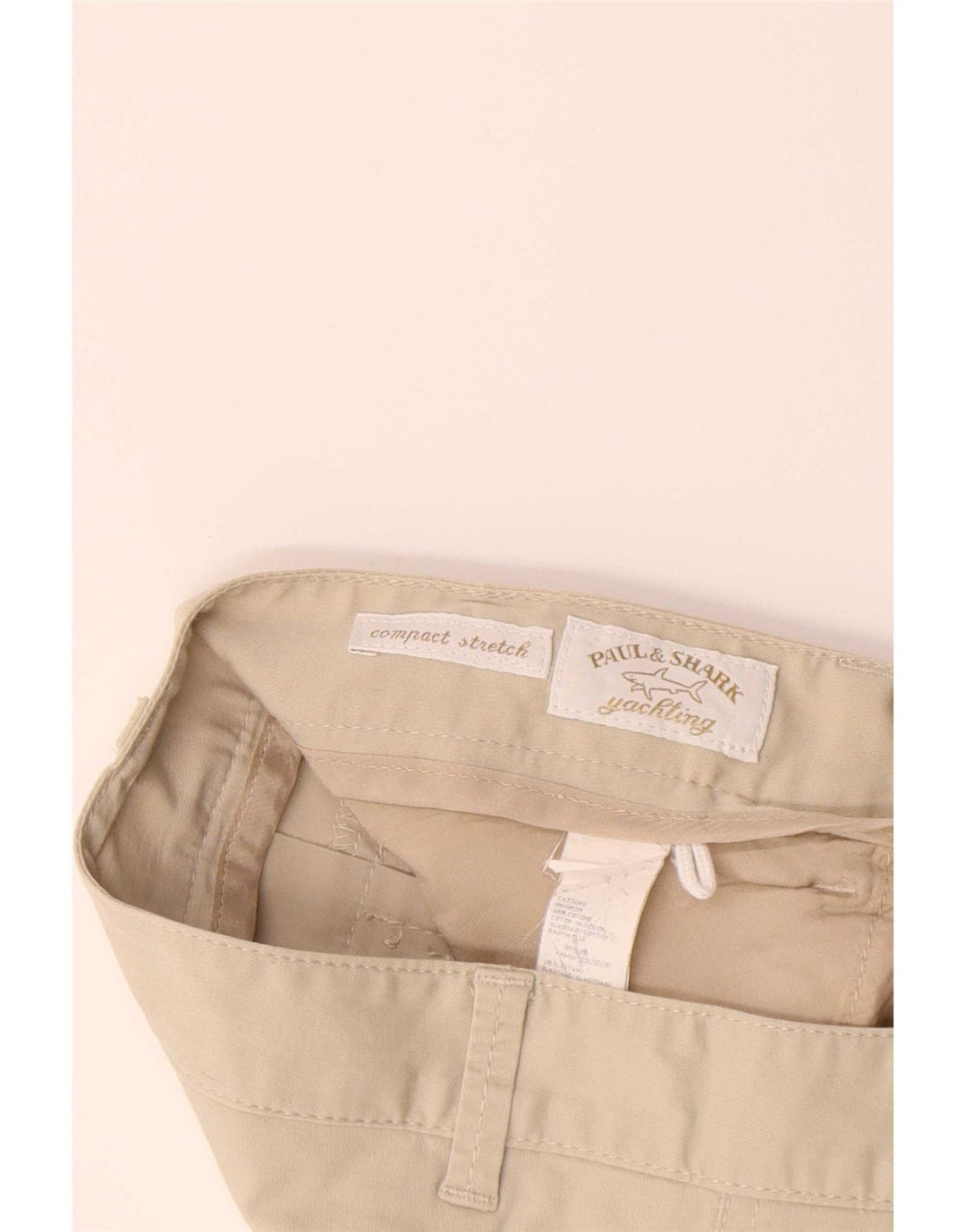 Paul & Shark Pantalones casuales con corte de bota para mujer IT 44 Medium W32 L29 Beige