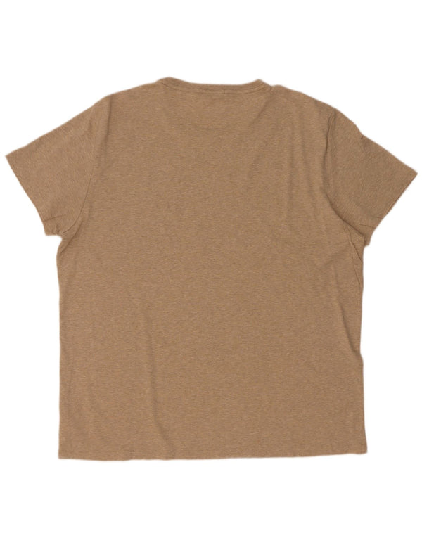 Polo Ralph Lauren Camiseta ajustada personalizada para hombre Top 2XL Algodón moteado beige