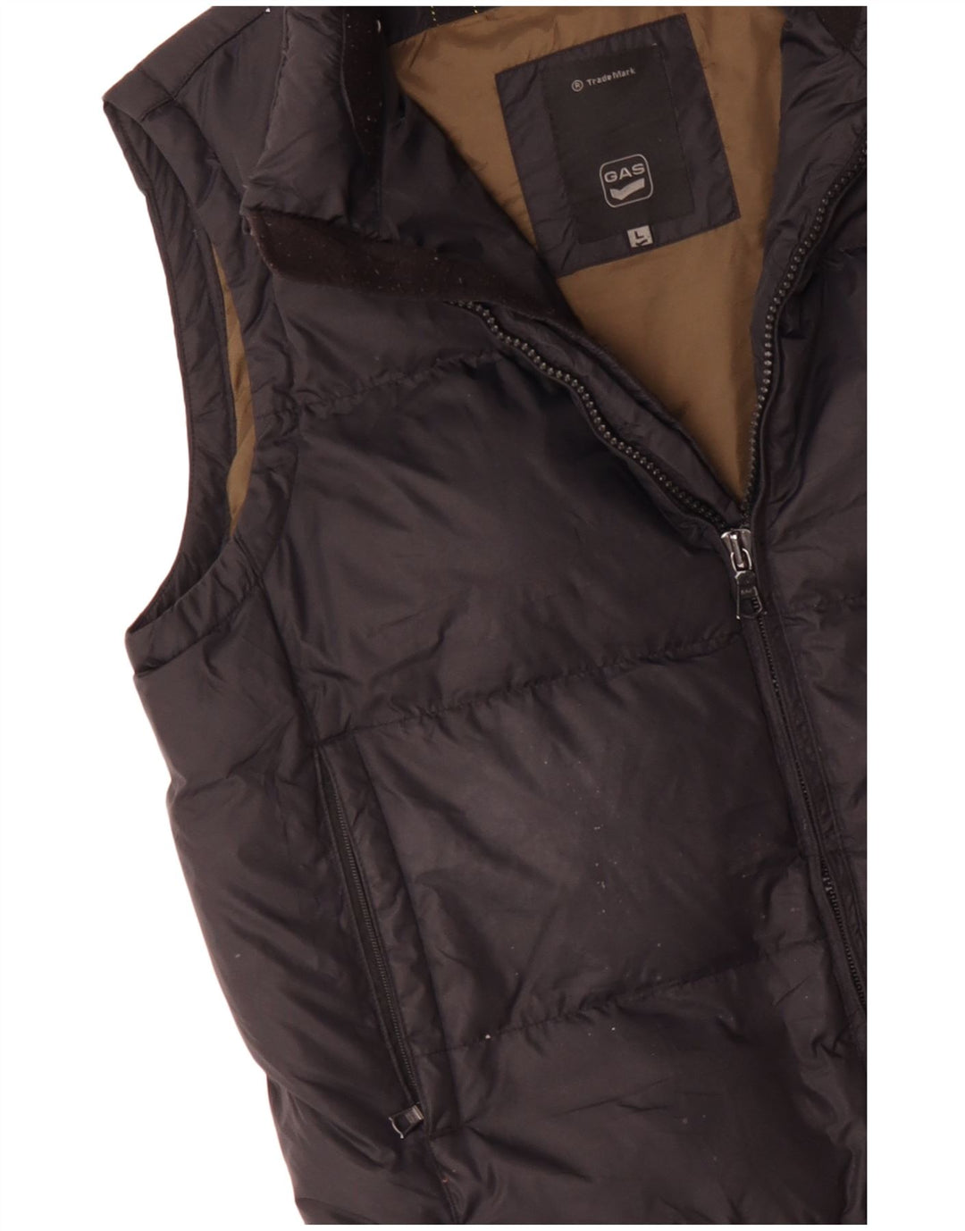 Chaleco acolchado para hombre Gas UK 40 Large Poliéster negro
