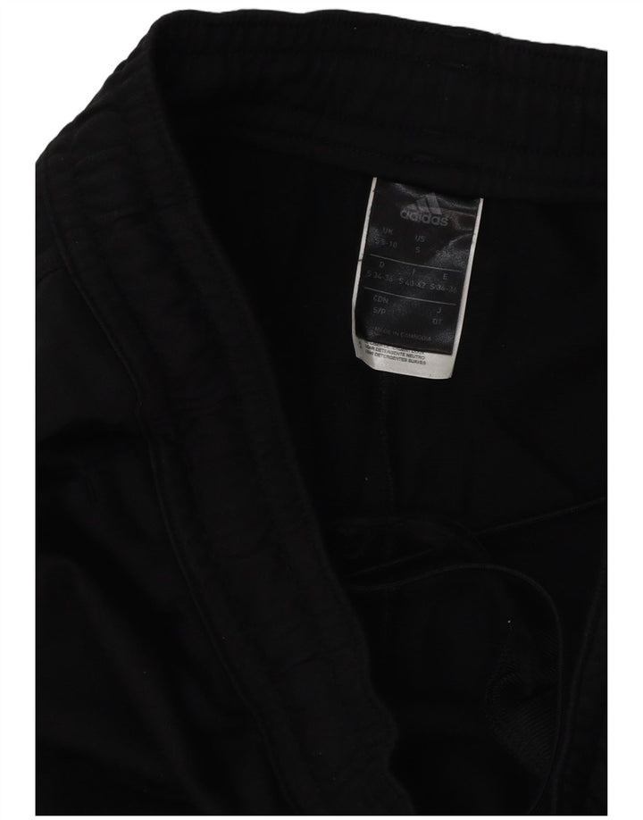 Adidas Pantalones de chándal para mujer UK 8/10 Small Negro Poliéster