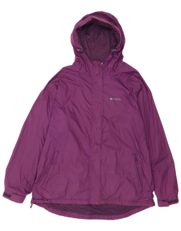 Chaqueta impermeable extragrande con capucha para mujer de Mountain Warehouse UK 40 XL Púrpura