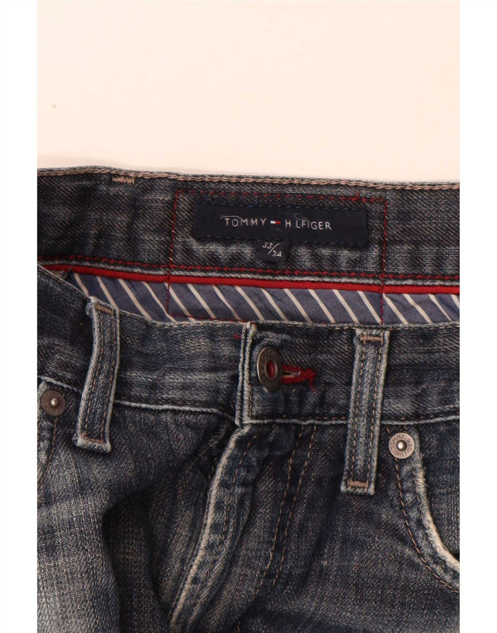 Tommy Hilfiger Vaqueros rectos para hombre W33 L34 Azul
