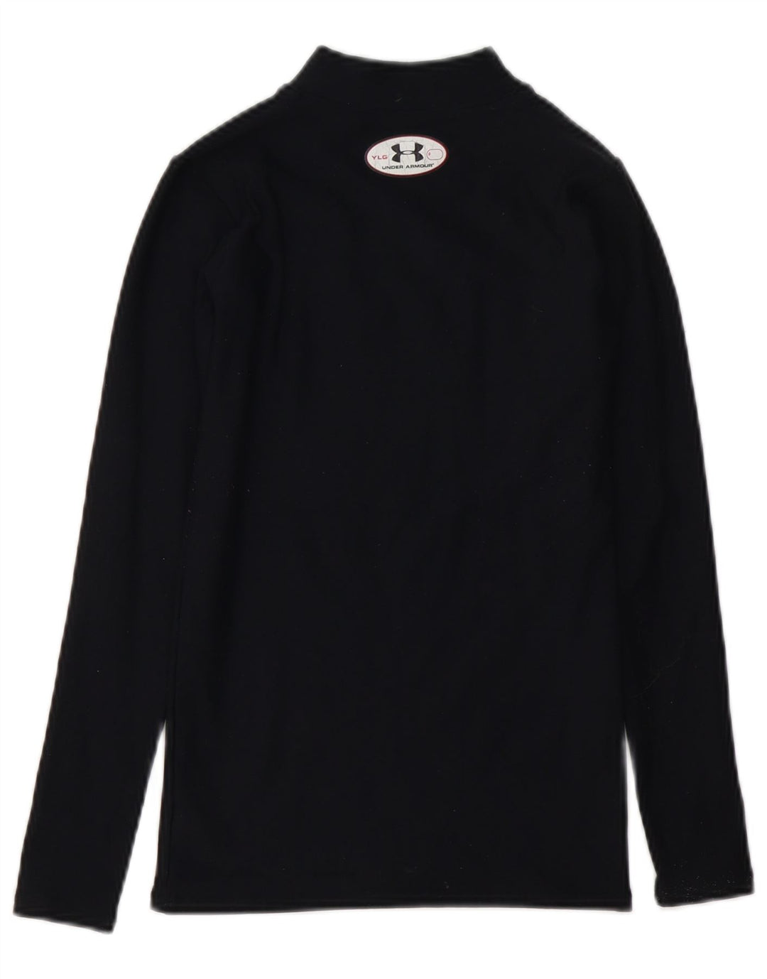 Under Armour Camiseta de manga larga Cold Gear para niños de 11 a 12 años, talla grande, color negro