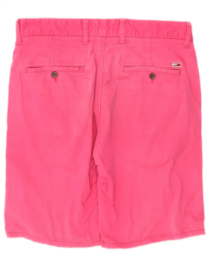 Tommy Hilfiger Pantalones cortos chinos para hombre W32 Algodón rosa medio