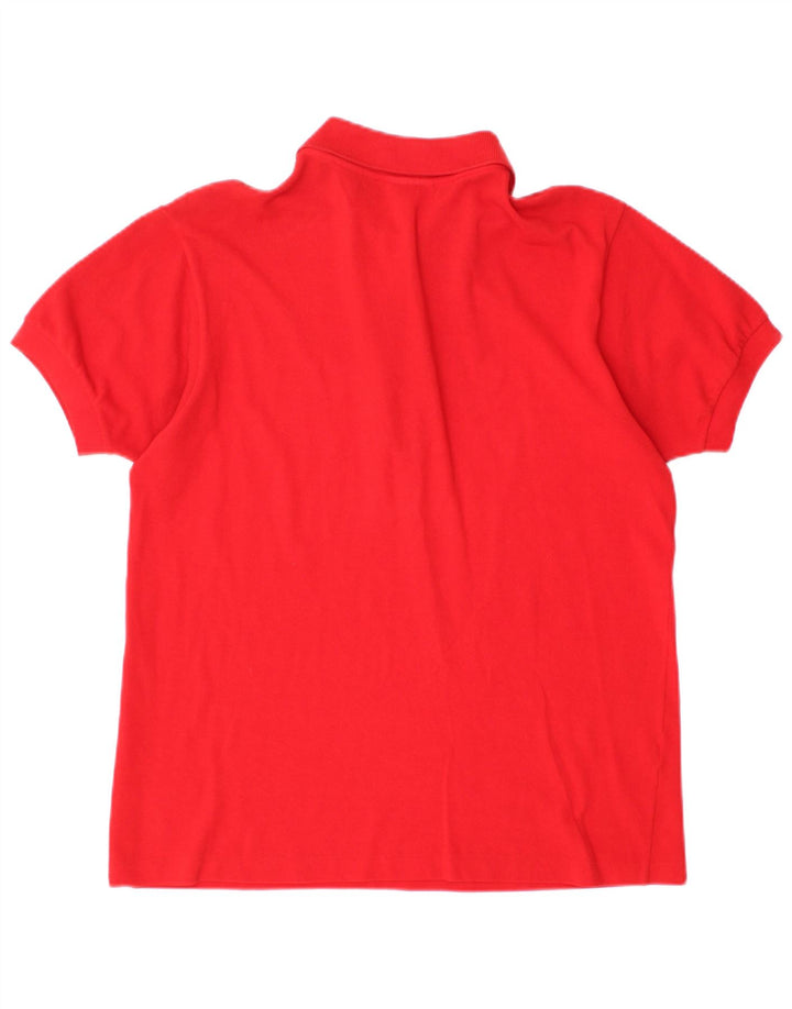 Polo Lacoste Mujer Talla 40 Mediano Rojo Algodón