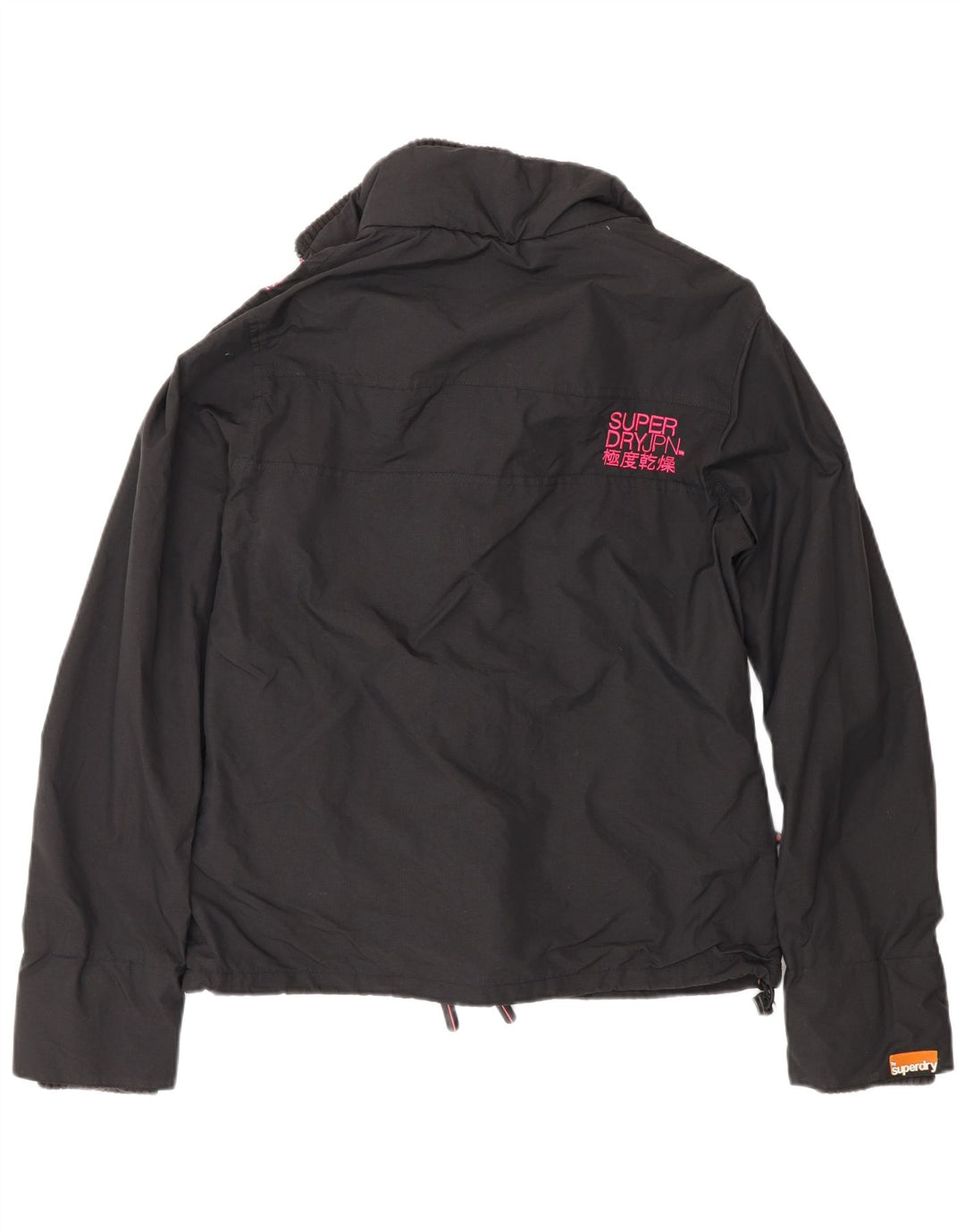 Superdry Chaqueta Cortavientos De Corte Regular Para Mujer UK 46 Large Nylon Negro