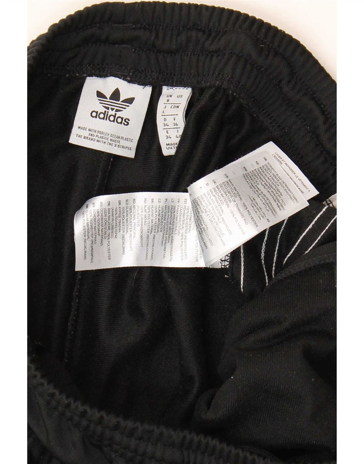 Adidas Pantalones de chándal para mujer UK 8 Small Negro Poliéster