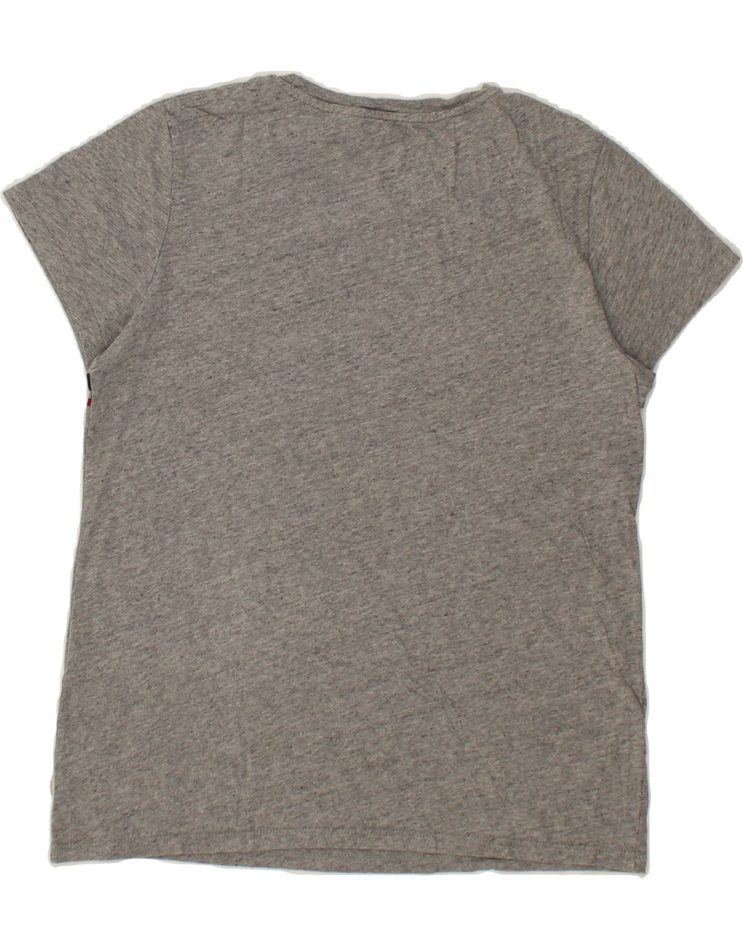 LEVI'S Womens Graphic T-Shirt Top UK 14 Medium Grey Striped Cotton Vintage Levi's and Second-Hand Levi's from Messina Hembry 