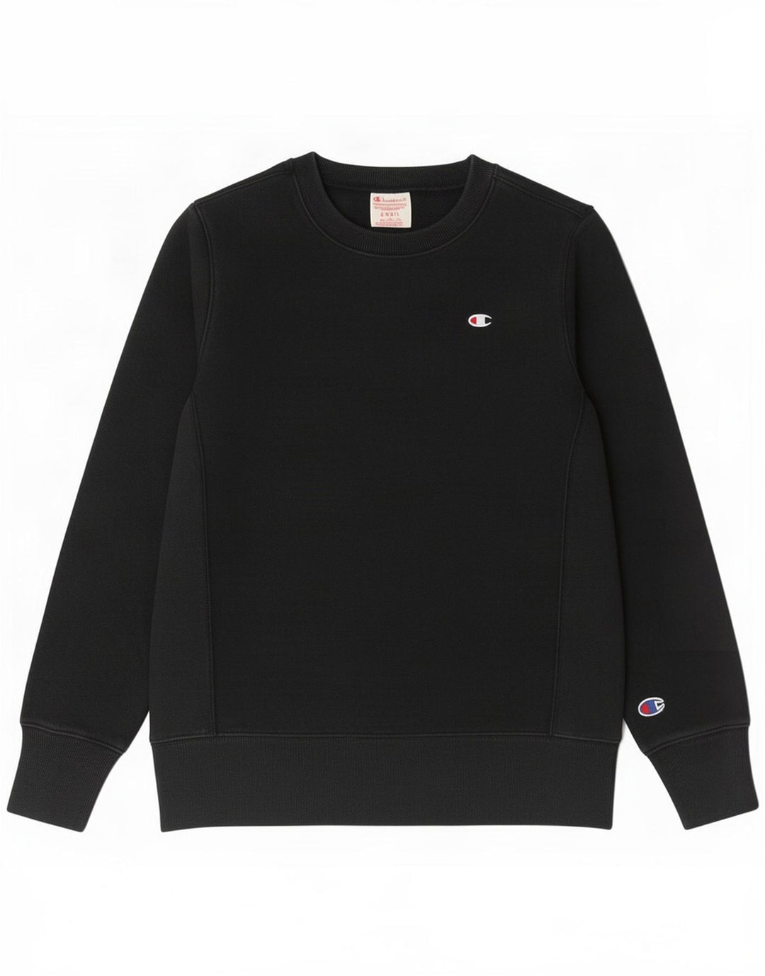 Champion Sudadera de tejido inverso para mujer, talla 10, algodón negro pequeño