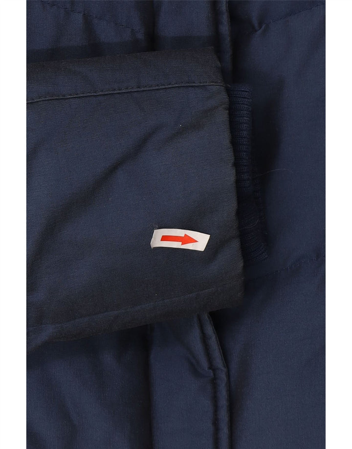 Woolrich Chaqueta acolchada para mujer UK 46 Grande Algodón azul marino