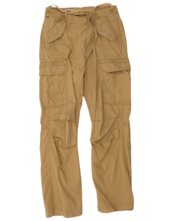 Tommy Hilfiger Pantalones cargo rectos para hombre W36 L32 Algodón beige
