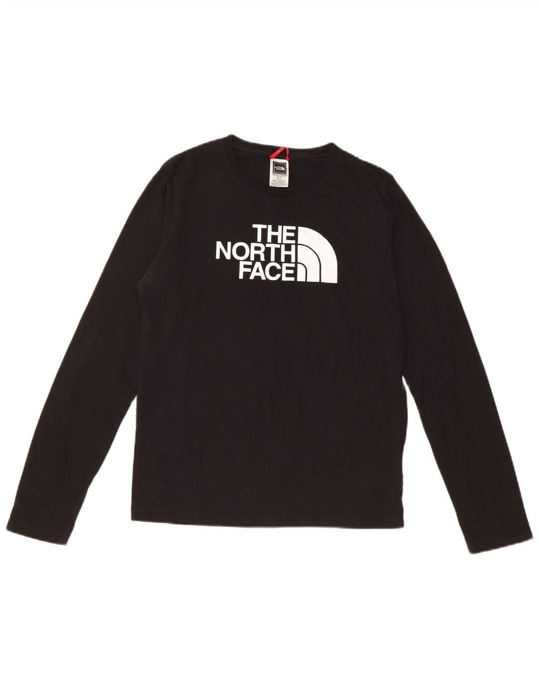 THE NORTH FACE Camiseta gráfica para niña Manga larga 14-15 años XL Algodón negro