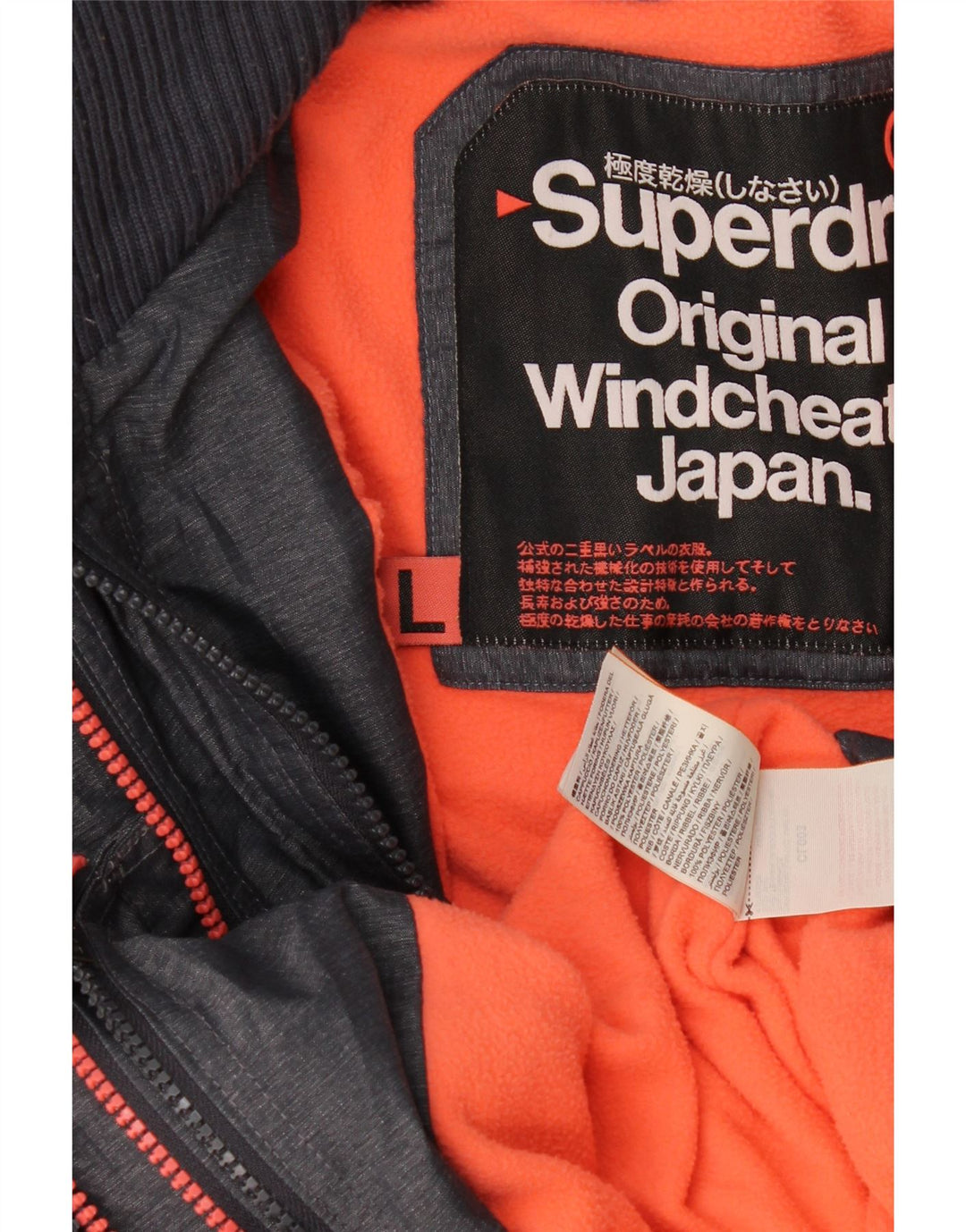 Superdry Chaqueta cortavientos con capucha Windcheater para mujer, talla 40, color gris