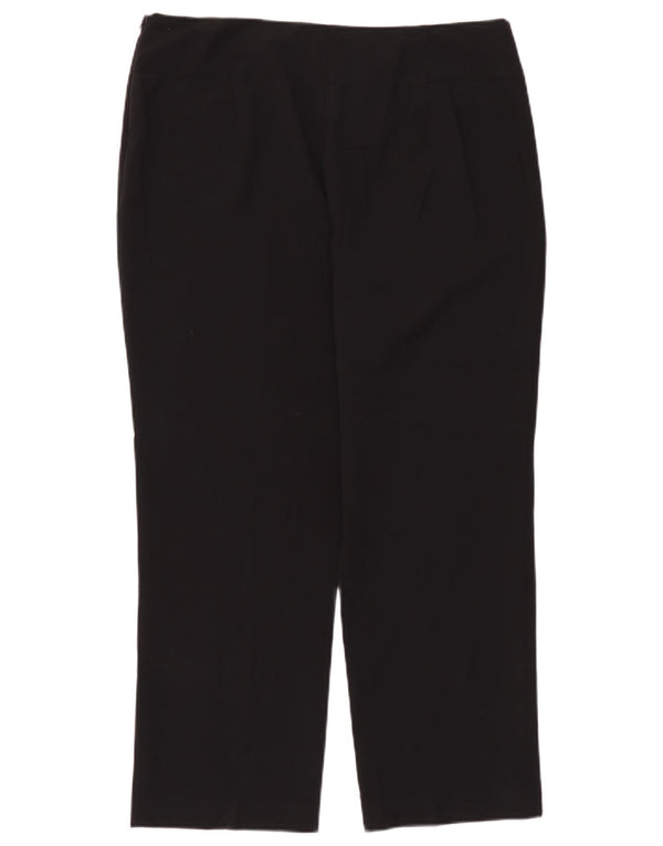 Marks & Spencer Pantalones Casuales Rectos para Mujer UK 40 Large W36 L28 Negro