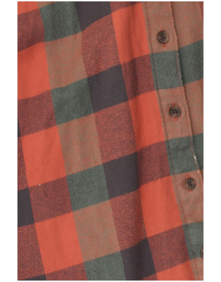 Camisa de franela para mujer Fat Face UK 40 Mediana Algodón a cuadros multicolor