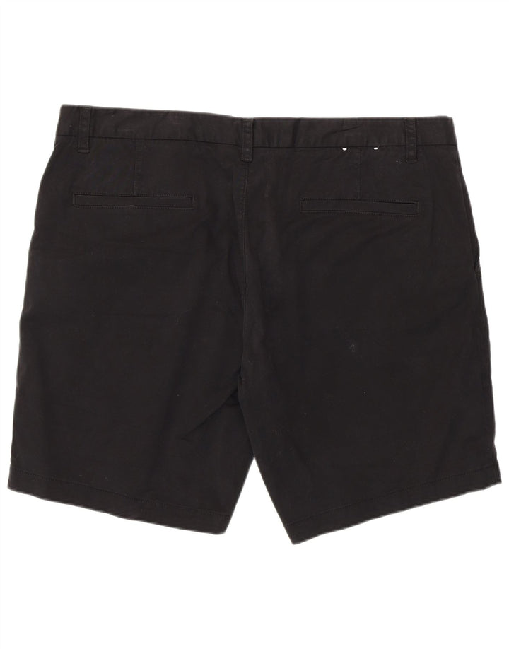 French Connection Pantalones cortos chinos para hombre W38 XL Algodón negro