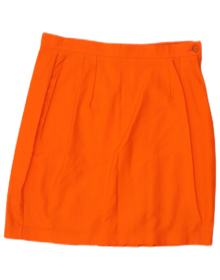 I GABBIANI Falda plisada para mujer IT 44 Medium W28 Naranja