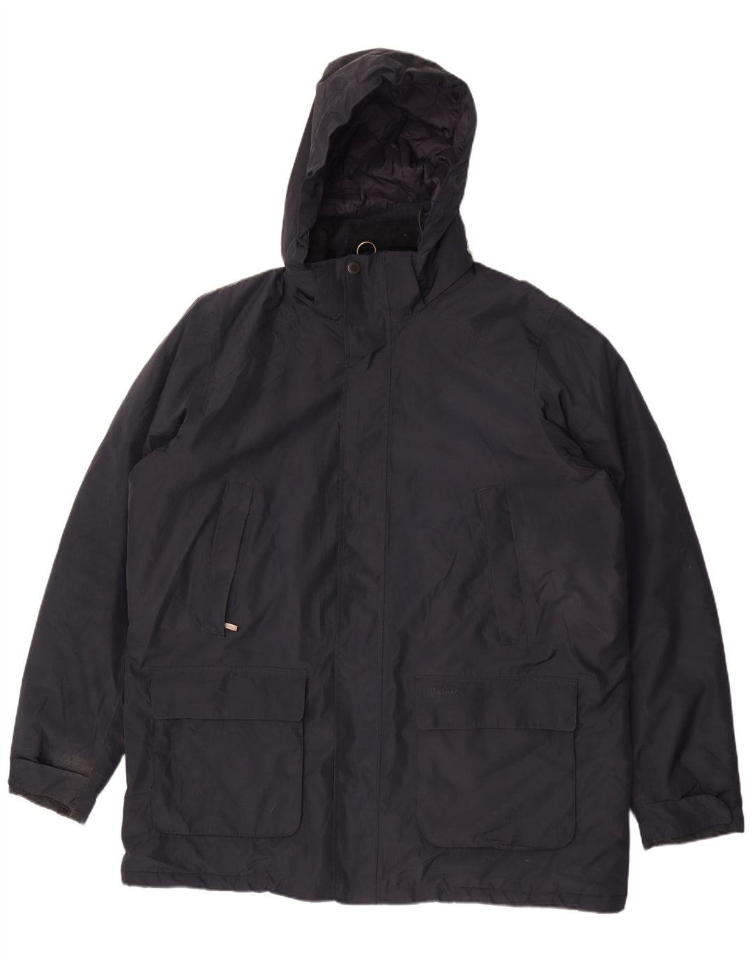 Barbour Abrigo cortavientos con capucha para hombre UK 44 2XL Poliéster azul marino