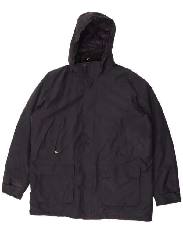 Barbour Abrigo cortavientos con capucha para hombre UK 44 2XL Poliéster azul marino