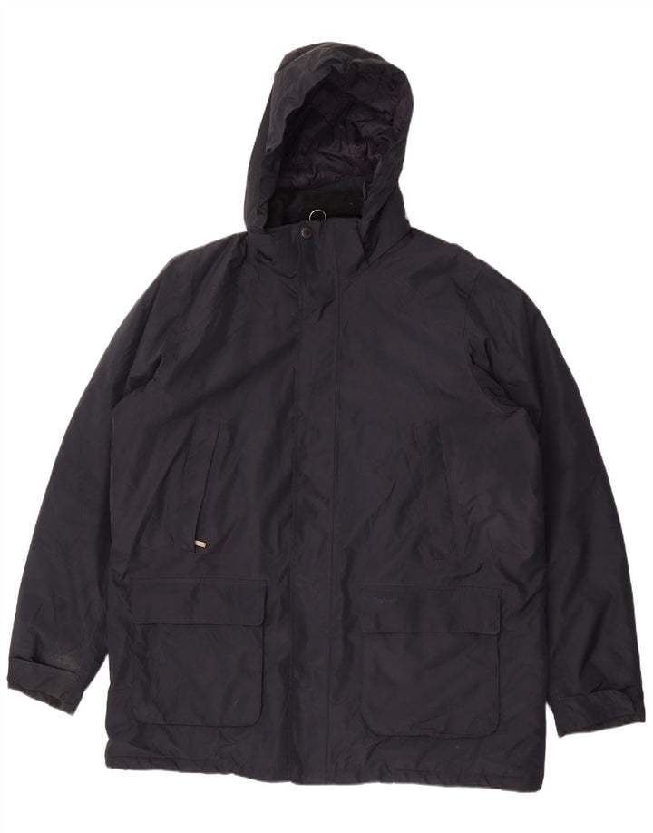 Barbour Abrigo cortavientos con capucha para hombre UK 44 2XL Poliéster azul marino