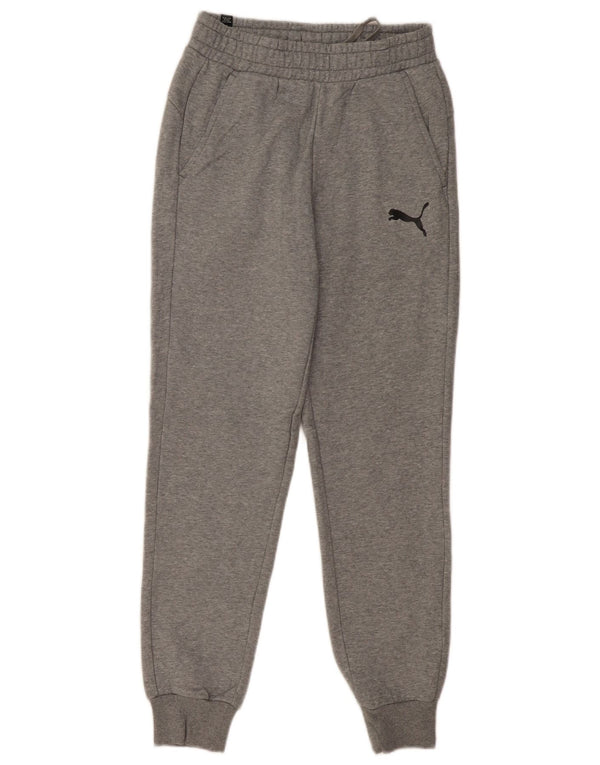 PUMA Pantalones de chándal para hombre Joggers Small Grey Cotton
