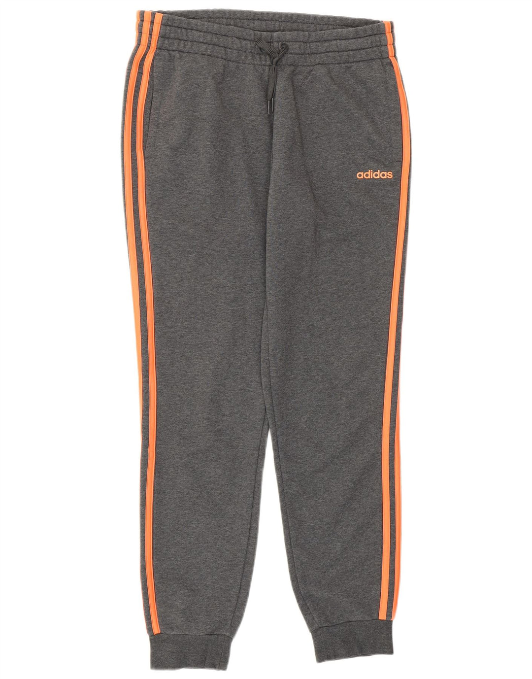 ADIDAS Pantalones de chándal para mujer Joggers UK 12/14 Algodón gris medio