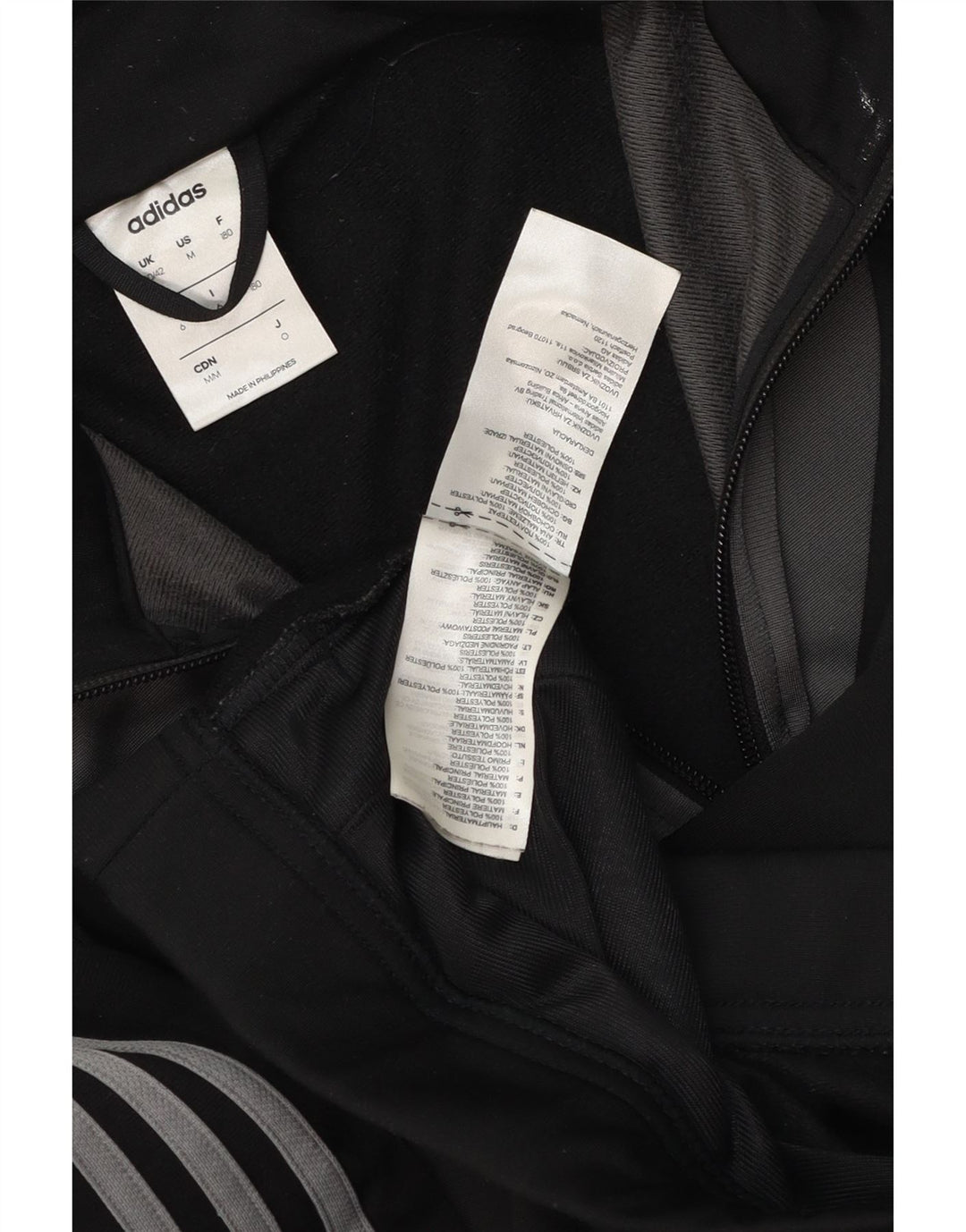 Adidas - Chaqueta de chándal para hombre, talla 40/42, color negro mediano