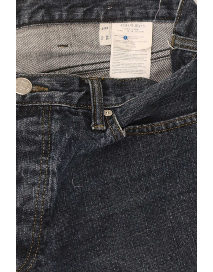 Armani Jeans Rectos Hombre W36 L31 Algodón Azul Marino