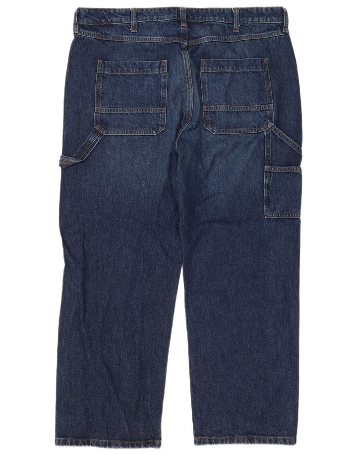 Marks & Spencer Jeans Cargo Sueltos para Hombre W38 L29 Algodón Azul Marino