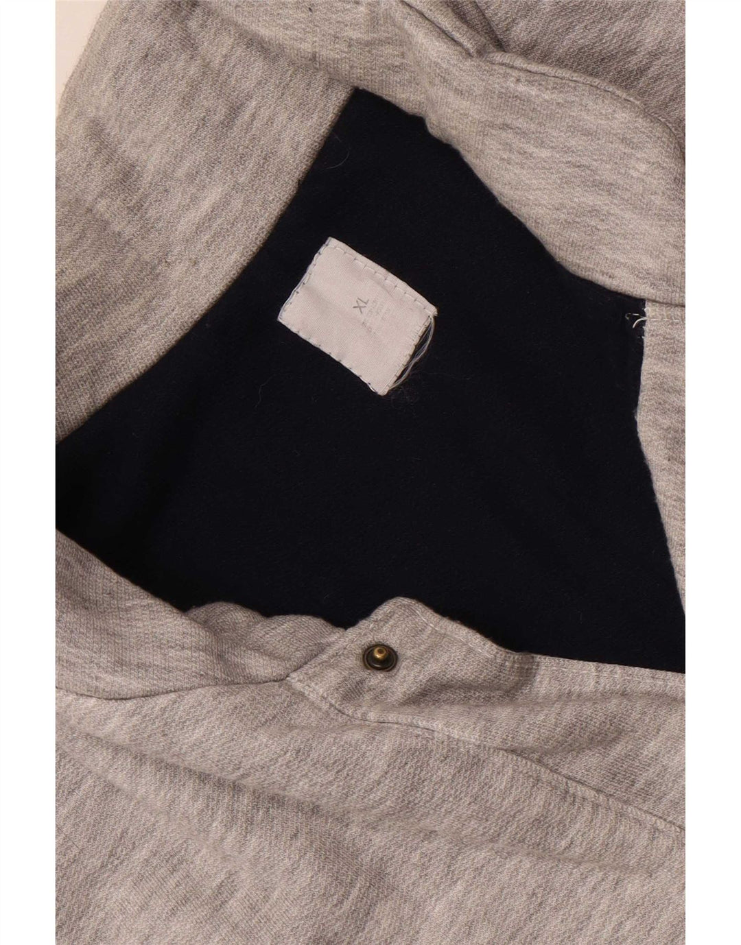 Vintage hombres sin mangas chándal chaqueta superior XL gris moteado