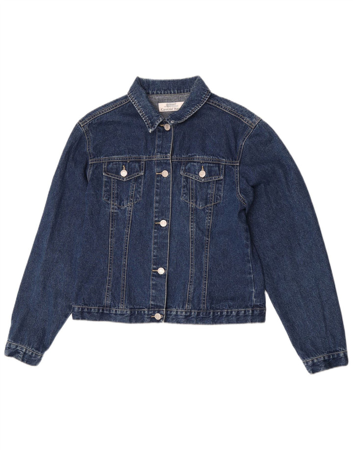 St. Bernard Chaqueta vaquera para mujer UK 46 Algodón azul grande