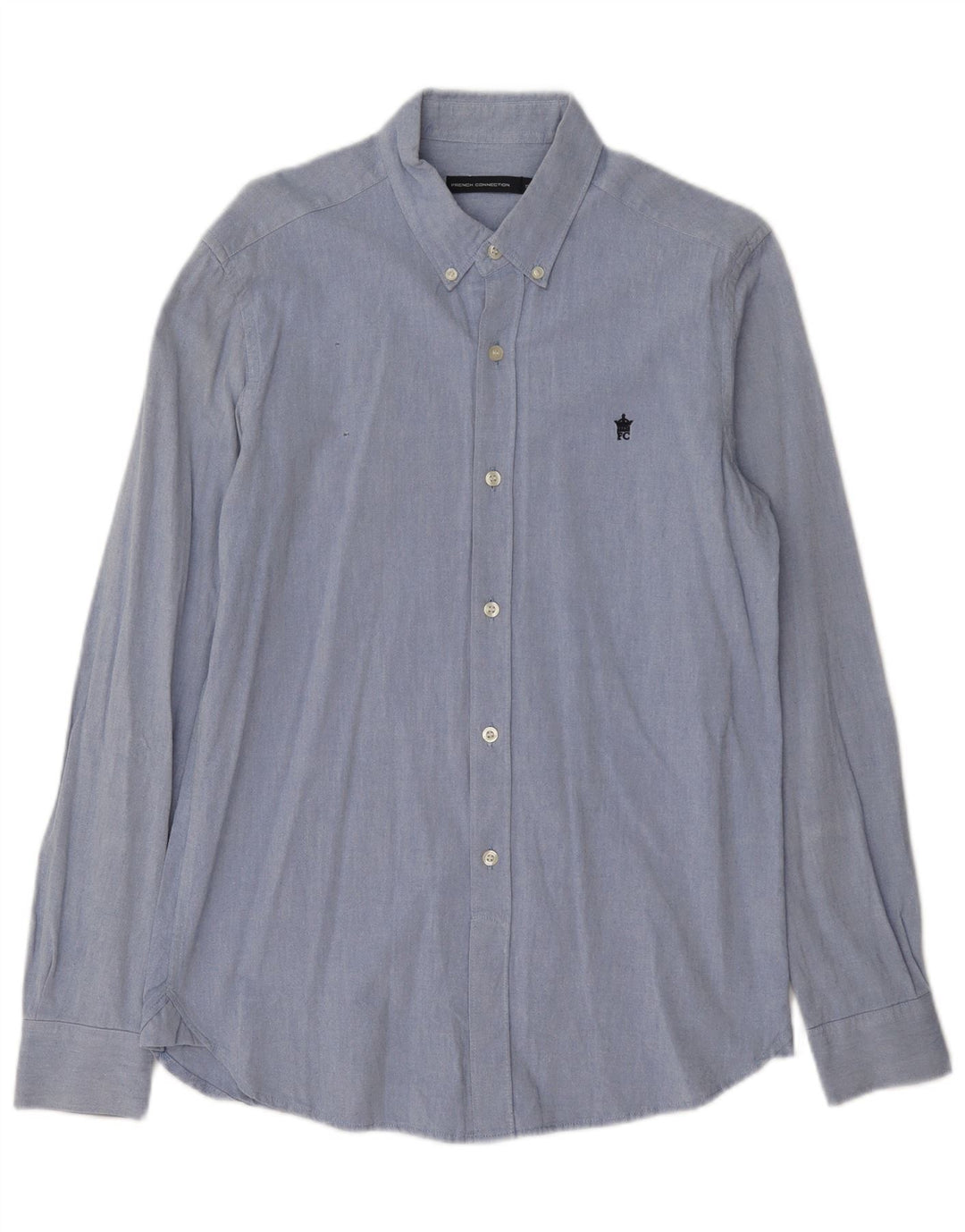 Camisa para hombre French Connection Small de algodón azul