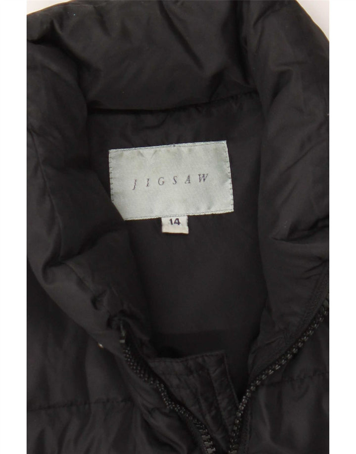 Chaleco acolchado para mujer Jigsaw UK 44 Grande Negro