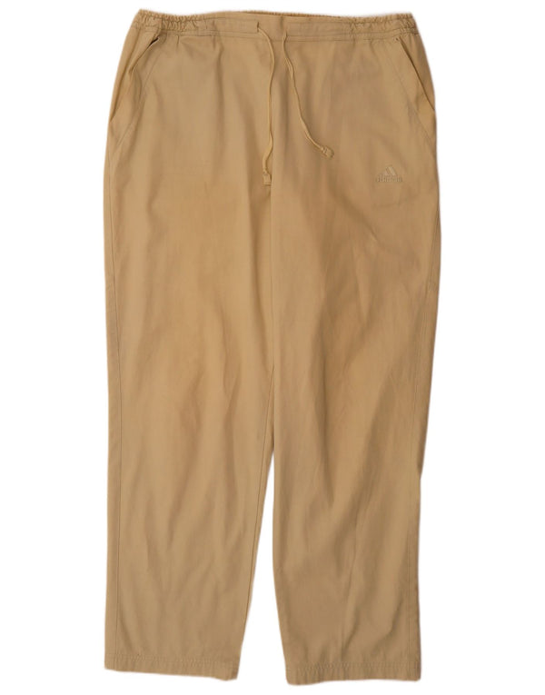 Pantalón Chino Recto Adidas Hombre W40 L32 Algodón Beige