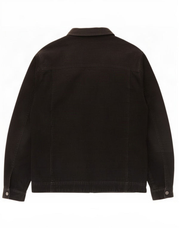 Vintage hombres chaqueta de pana Reino Unido 40 algodón negro grande