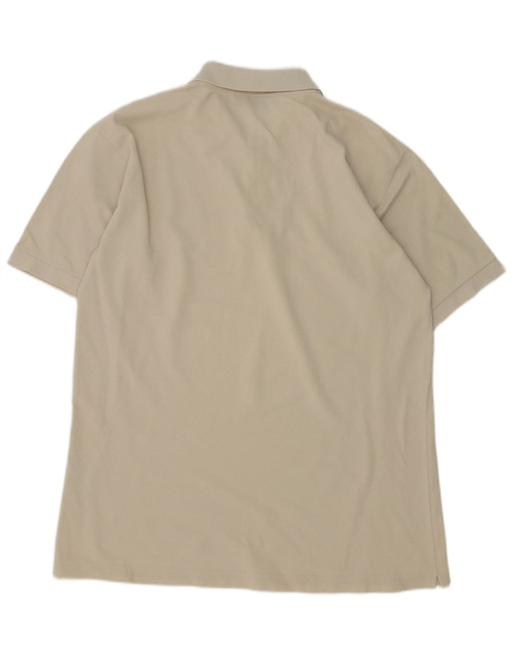 Kappa Polo Hombre Grande Blanco Roto De Algodón
