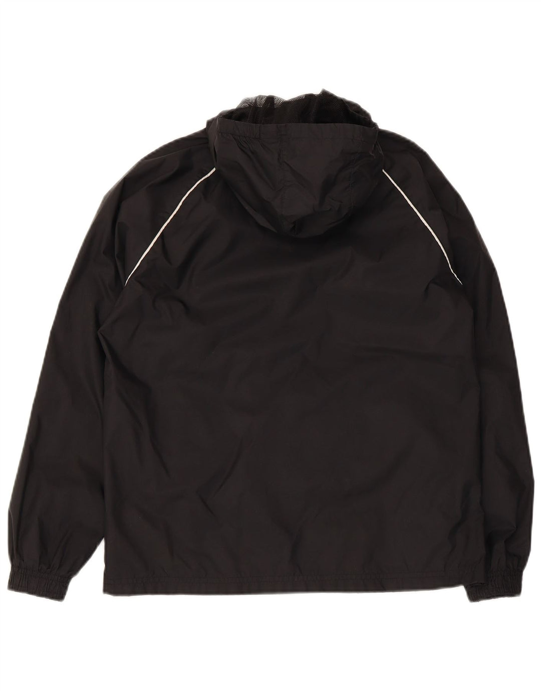 Adidas Chubasquero con capucha para niño 11-12 años Negro Poliéster