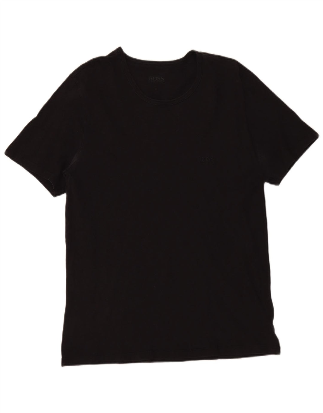 Hugo Boss Hombre Camiseta Top XL Negro Elastano