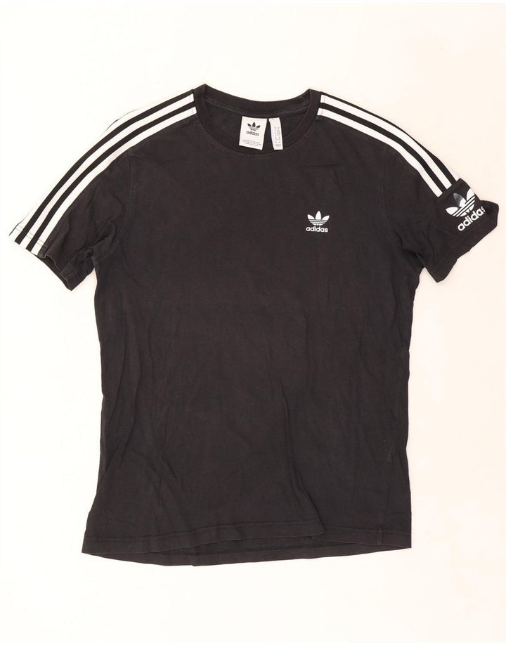 Adidas - Camiseta gráfica para hombre, talla mediana, algodón negro