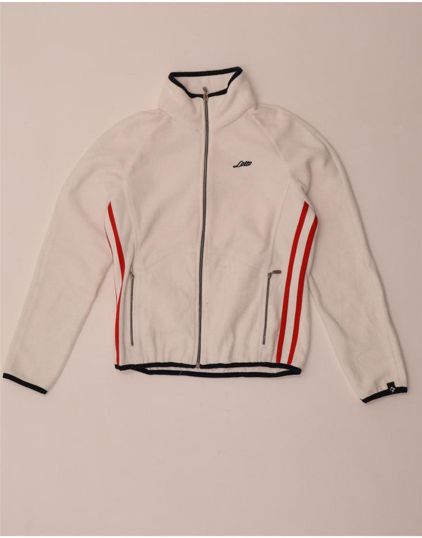 Lotto Chaqueta Polar para Mujer UK 44 Mediana Rayas Blancas