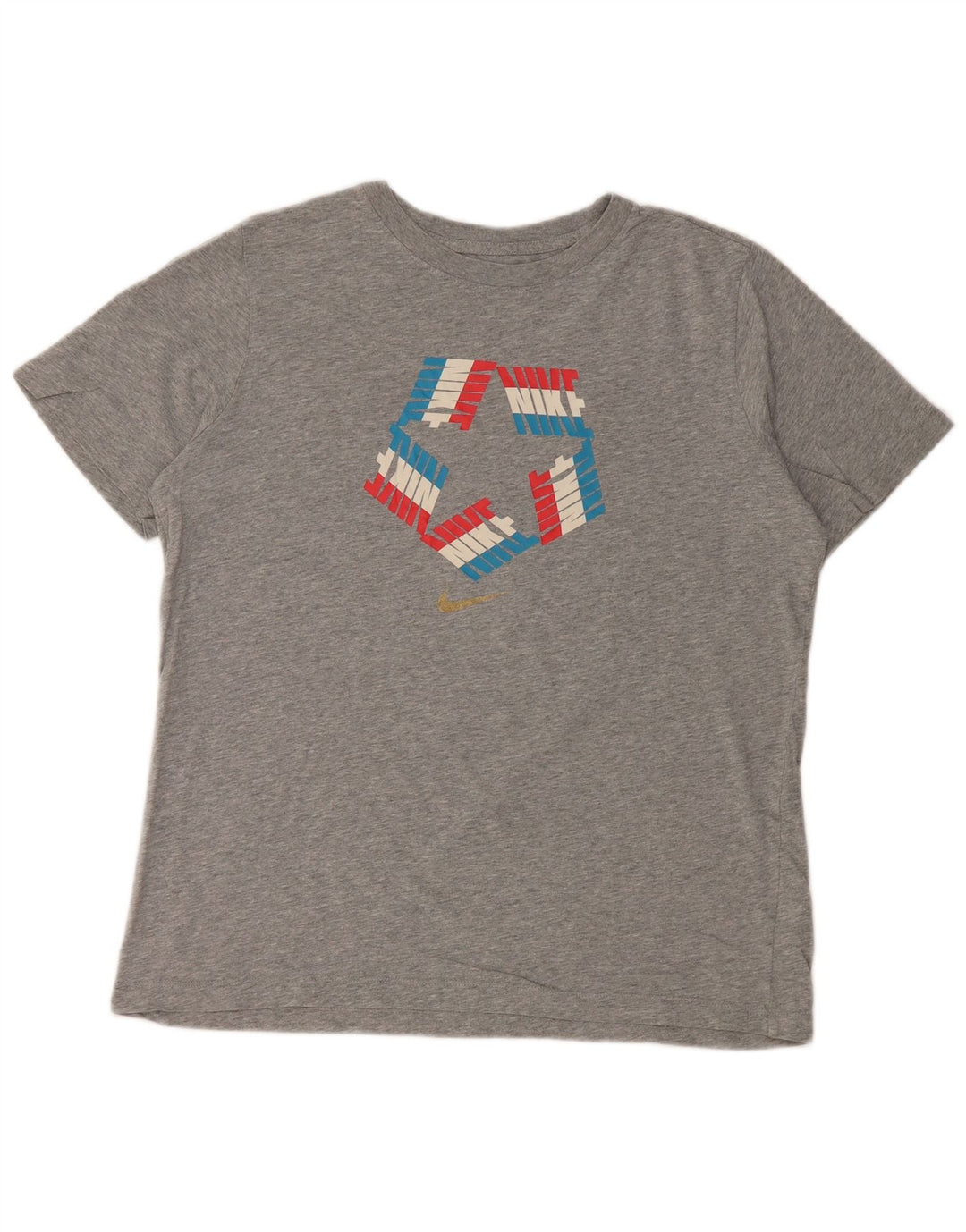 NIKE Camiseta gráfica de ajuste estándar para mujer UK 40 XL Algodón gris